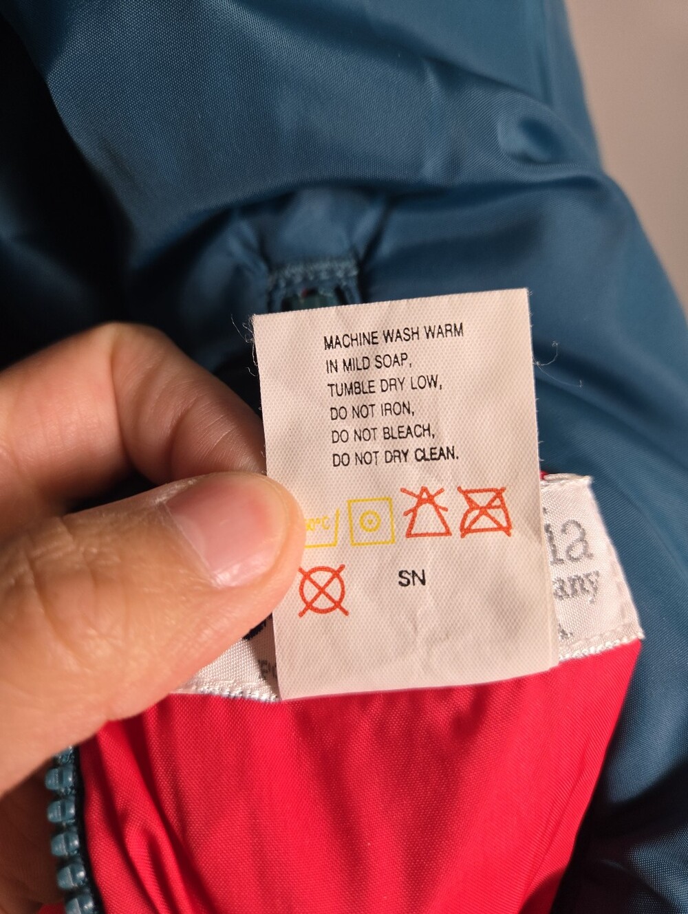 80's Columbia Red & Teal Reversible  Coat Size XL - Picture 13 of 15